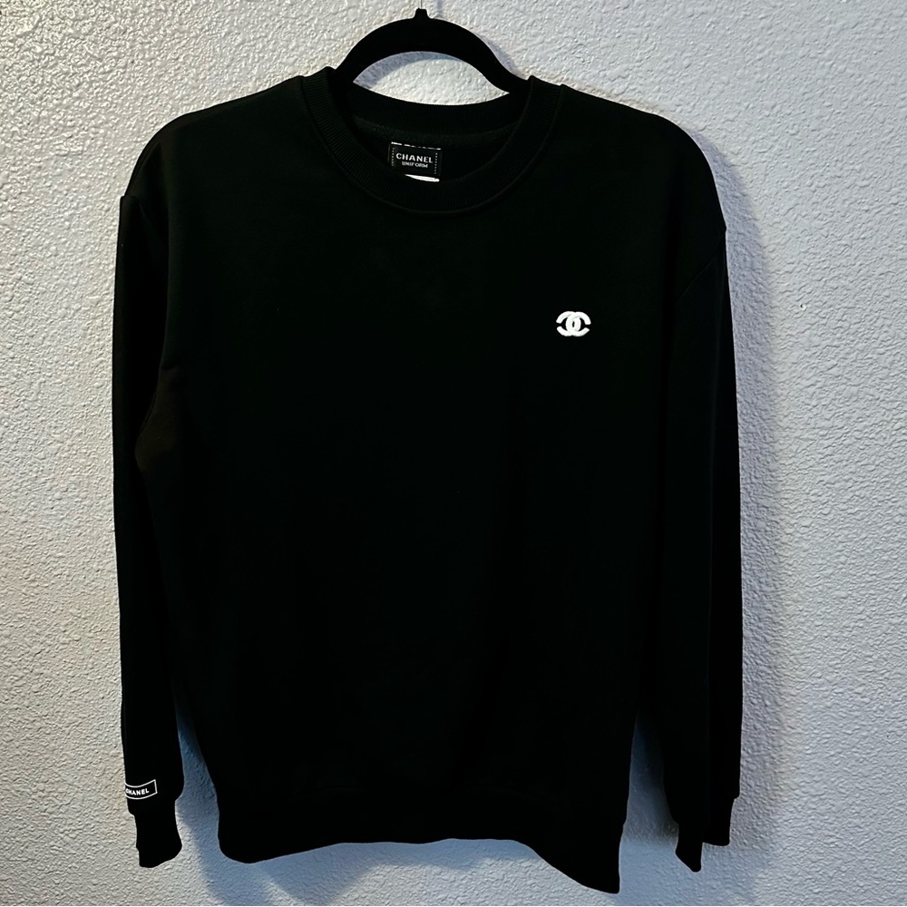 Chanel Embroidered Crewneck Sweatshirt Uniform